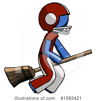 Royalty-Free (RF) Blue Design Mascot Clipart Illustration by Leo Blanchette - Stock Sample #1583421