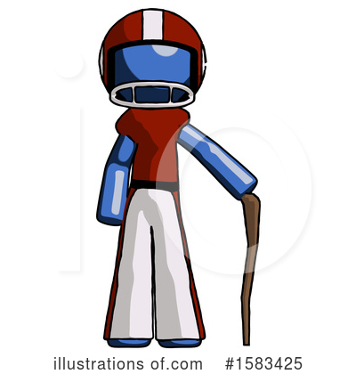 Royalty-Free (RF) Blue Design Mascot Clipart Illustration by Leo Blanchette - Stock Sample #1583425