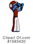 Blue Design Mascot Clipart #1583430 by Leo Blanchette