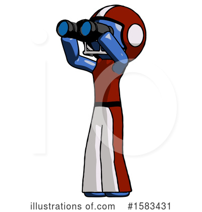 Royalty-Free (RF) Blue Design Mascot Clipart Illustration by Leo Blanchette - Stock Sample #1583431