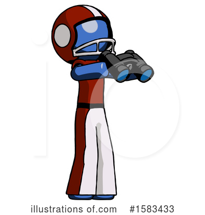 Royalty-Free (RF) Blue Design Mascot Clipart Illustration by Leo Blanchette - Stock Sample #1583433