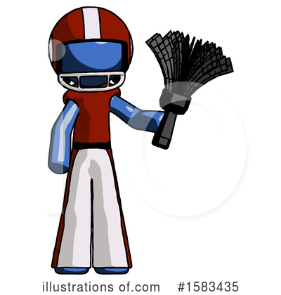 Royalty-Free (RF) Blue Design Mascot Clipart Illustration by Leo Blanchette - Stock Sample #1583435