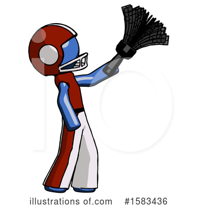 Royalty-Free (RF) Blue Design Mascot Clipart Illustration by Leo Blanchette - Stock Sample #1583436