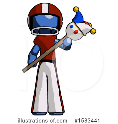 Royalty-Free (RF) Blue Design Mascot Clipart Illustration by Leo Blanchette - Stock Sample #1583441