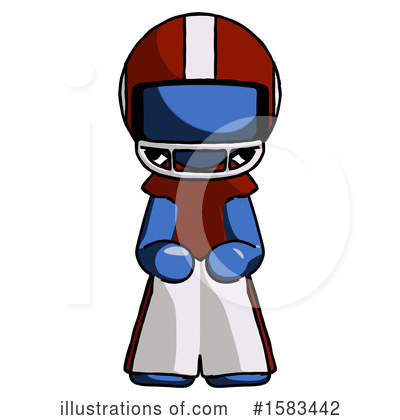 Royalty-Free (RF) Blue Design Mascot Clipart Illustration by Leo Blanchette - Stock Sample #1583442