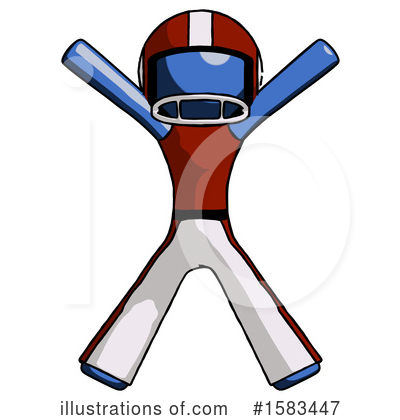 Royalty-Free (RF) Blue Design Mascot Clipart Illustration by Leo Blanchette - Stock Sample #1583447