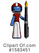 Blue Design Mascot Clipart #1583451 by Leo Blanchette