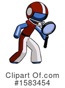 Blue Design Mascot Clipart #1583454 by Leo Blanchette