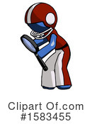 Blue Design Mascot Clipart #1583455 by Leo Blanchette
