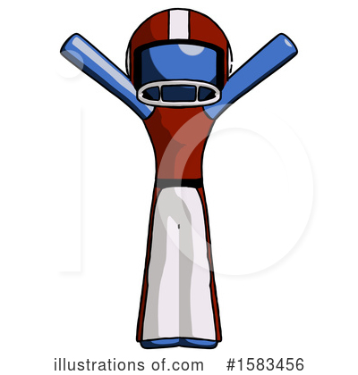 Royalty-Free (RF) Blue Design Mascot Clipart Illustration by Leo Blanchette - Stock Sample #1583456