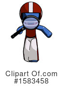 Blue Design Mascot Clipart #1583458 by Leo Blanchette