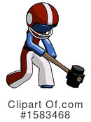 Blue Design Mascot Clipart #1583468 by Leo Blanchette
