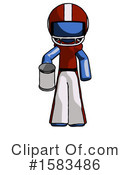 Blue Design Mascot Clipart #1583486 by Leo Blanchette