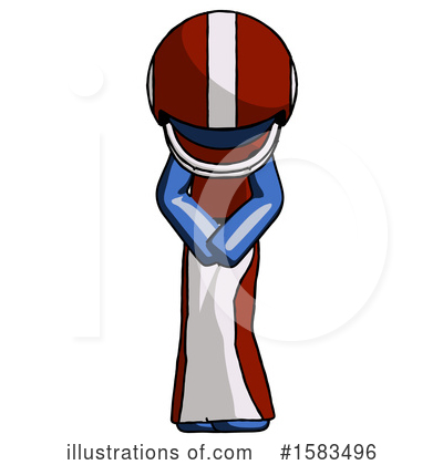Royalty-Free (RF) Blue Design Mascot Clipart Illustration by Leo Blanchette - Stock Sample #1583496