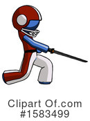 Blue Design Mascot Clipart #1583499 by Leo Blanchette