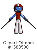 Blue Design Mascot Clipart #1583500 by Leo Blanchette