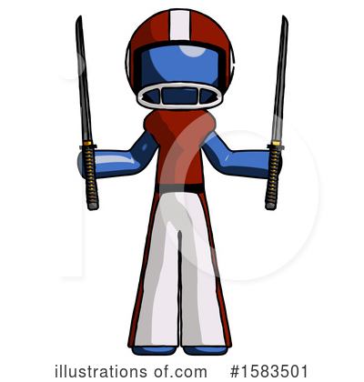 Royalty-Free (RF) Blue Design Mascot Clipart Illustration by Leo Blanchette - Stock Sample #1583501