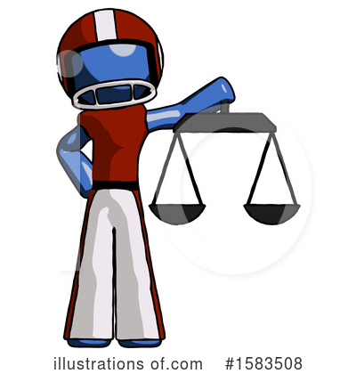 Royalty-Free (RF) Blue Design Mascot Clipart Illustration by Leo Blanchette - Stock Sample #1583508