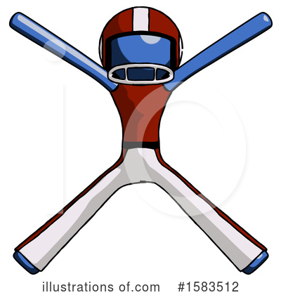 Royalty-Free (RF) Blue Design Mascot Clipart Illustration by Leo Blanchette - Stock Sample #1583512
