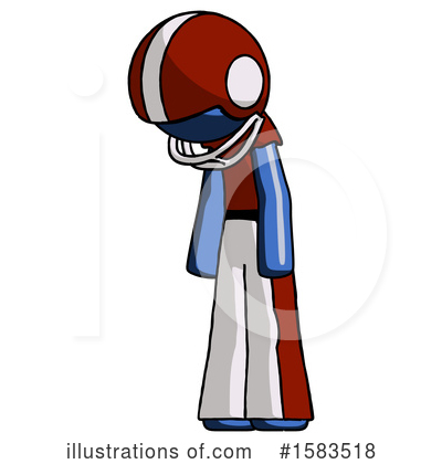 Royalty-Free (RF) Blue Design Mascot Clipart Illustration by Leo Blanchette - Stock Sample #1583518