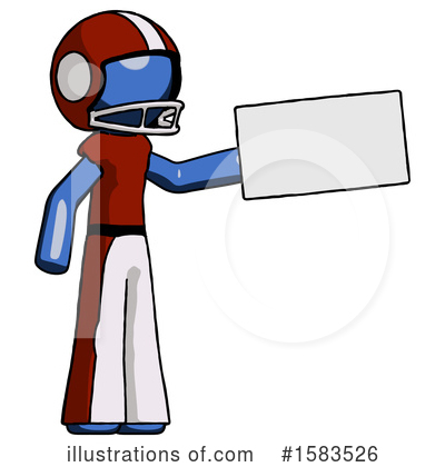 Royalty-Free (RF) Blue Design Mascot Clipart Illustration by Leo Blanchette - Stock Sample #1583526