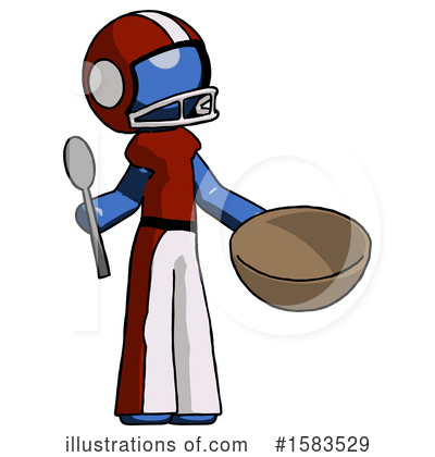Royalty-Free (RF) Blue Design Mascot Clipart Illustration by Leo Blanchette - Stock Sample #1583529