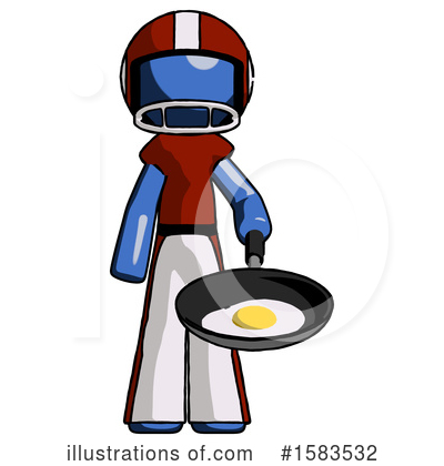 Royalty-Free (RF) Blue Design Mascot Clipart Illustration by Leo Blanchette - Stock Sample #1583532