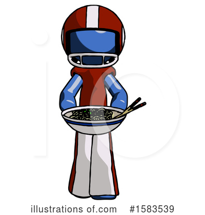 Royalty-Free (RF) Blue Design Mascot Clipart Illustration by Leo Blanchette - Stock Sample #1583539