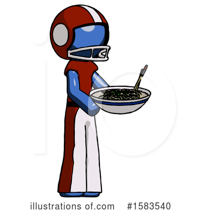 Royalty-Free (RF) Blue Design Mascot Clipart Illustration by Leo Blanchette - Stock Sample #1583540