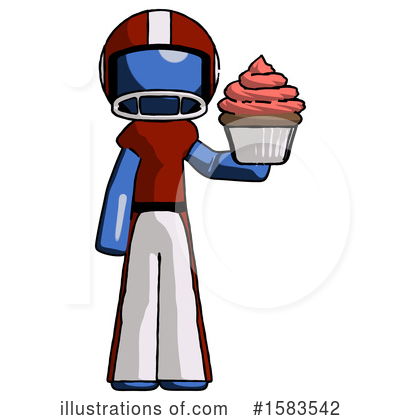 Royalty-Free (RF) Blue Design Mascot Clipart Illustration by Leo Blanchette - Stock Sample #1583542