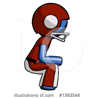 Royalty-Free (RF) Blue Design Mascot Clipart Illustration by Leo Blanchette - Stock Sample #1583546