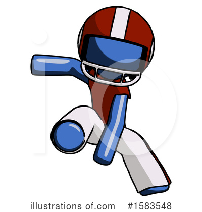 Royalty-Free (RF) Blue Design Mascot Clipart Illustration by Leo Blanchette - Stock Sample #1583548