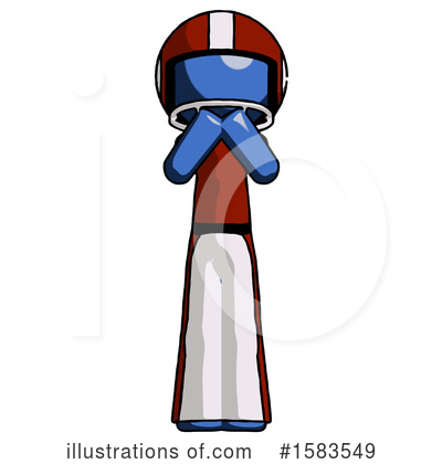 Royalty-Free (RF) Blue Design Mascot Clipart Illustration by Leo Blanchette - Stock Sample #1583549
