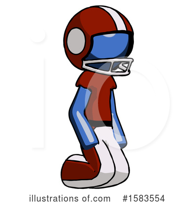 Royalty-Free (RF) Blue Design Mascot Clipart Illustration by Leo Blanchette - Stock Sample #1583554