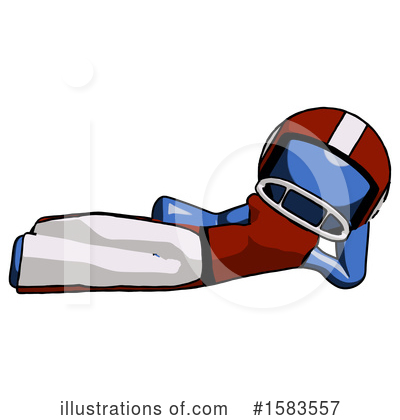 Royalty-Free (RF) Blue Design Mascot Clipart Illustration by Leo Blanchette - Stock Sample #1583557