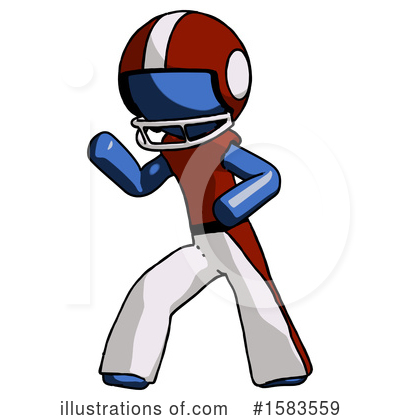 Royalty-Free (RF) Blue Design Mascot Clipart Illustration by Leo Blanchette - Stock Sample #1583559