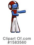 Blue Design Mascot Clipart #1583560 by Leo Blanchette