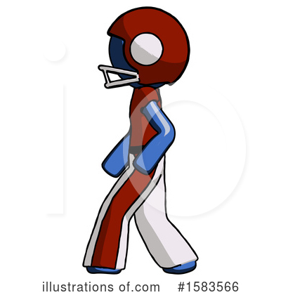 Royalty-Free (RF) Blue Design Mascot Clipart Illustration by Leo Blanchette - Stock Sample #1583566