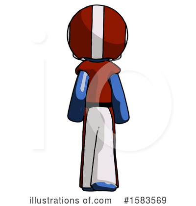 Royalty-Free (RF) Blue Design Mascot Clipart Illustration by Leo Blanchette - Stock Sample #1583569