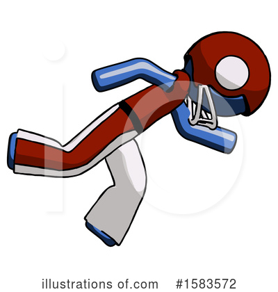 Royalty-Free (RF) Blue Design Mascot Clipart Illustration by Leo Blanchette - Stock Sample #1583572