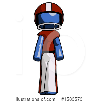 Royalty-Free (RF) Blue Design Mascot Clipart Illustration by Leo Blanchette - Stock Sample #1583573