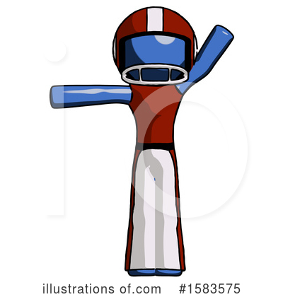 Royalty-Free (RF) Blue Design Mascot Clipart Illustration by Leo Blanchette - Stock Sample #1583575