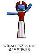 Blue Design Mascot Clipart #1583575 by Leo Blanchette
