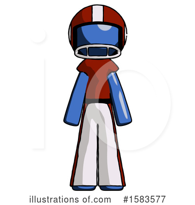 Royalty-Free (RF) Blue Design Mascot Clipart Illustration by Leo Blanchette - Stock Sample #1583577