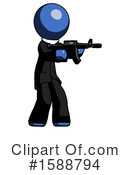 Blue Design Mascot Clipart #1588794 by Leo Blanchette