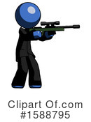 Blue Design Mascot Clipart #1588795 by Leo Blanchette