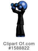 Blue Design Mascot Clipart #1588822 by Leo Blanchette