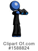 Blue Design Mascot Clipart #1588824 by Leo Blanchette