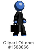 Blue Design Mascot Clipart #1588866 by Leo Blanchette