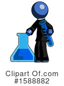 Blue Design Mascot Clipart #1588882 by Leo Blanchette